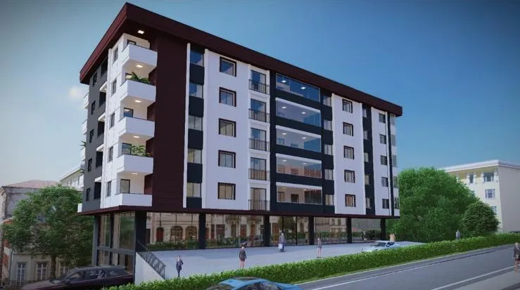 Tepe Apartmanı’nın gündüz mimari görseli, cadde cephesi